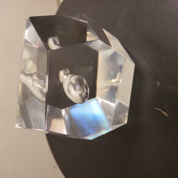 littala Mid-Century Modern Faceted Crystal Bud Vase by Timo Sarpaneva - Picture 8 of 10